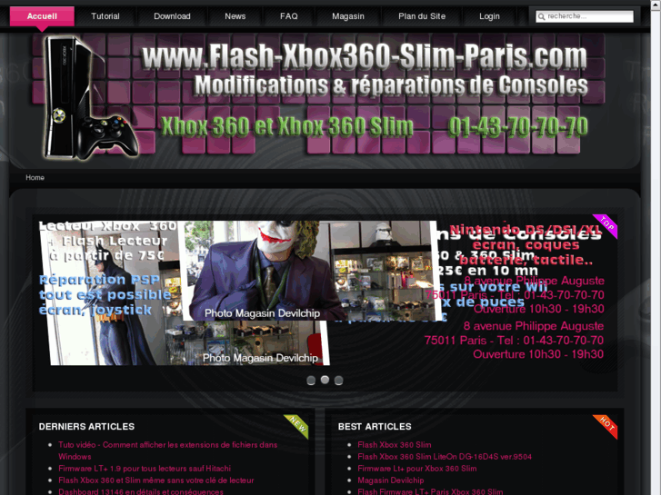 www.flash-xbox360-slim-paris.com