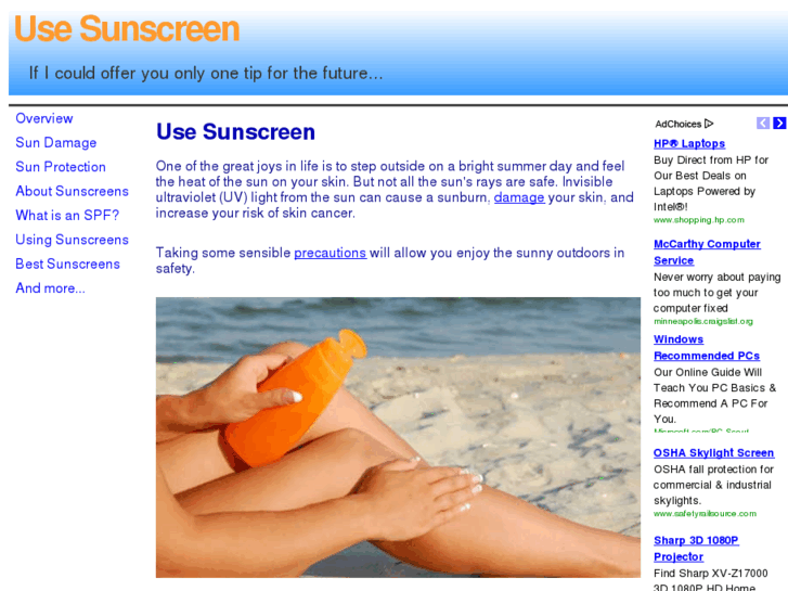 www.use-sunscreen.com