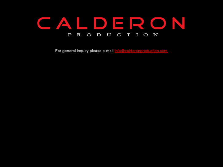 www.calderonproduction.com