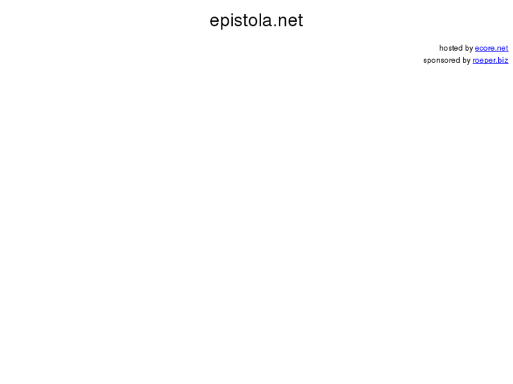 www.epistola.net