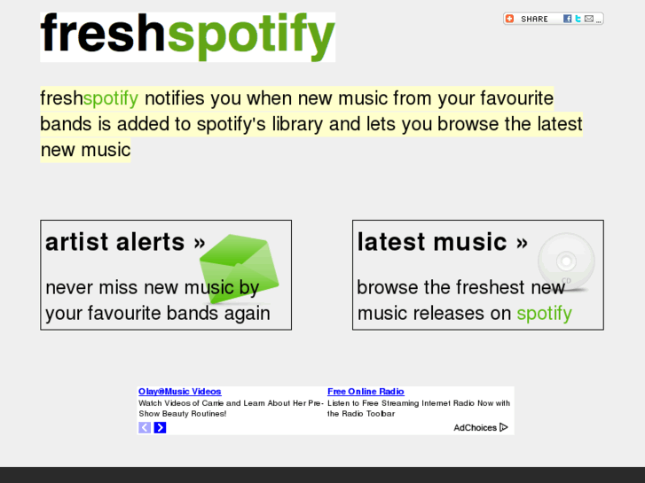 www.freshspotify.com