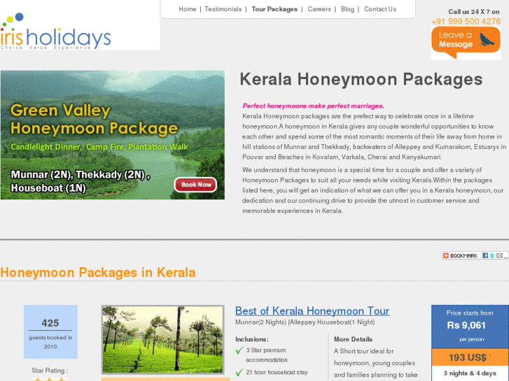 www.kerala-honeymoon-packages.net