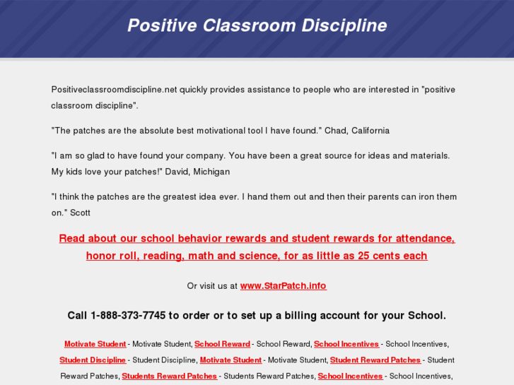 www.positiveclassroomdiscipline.net