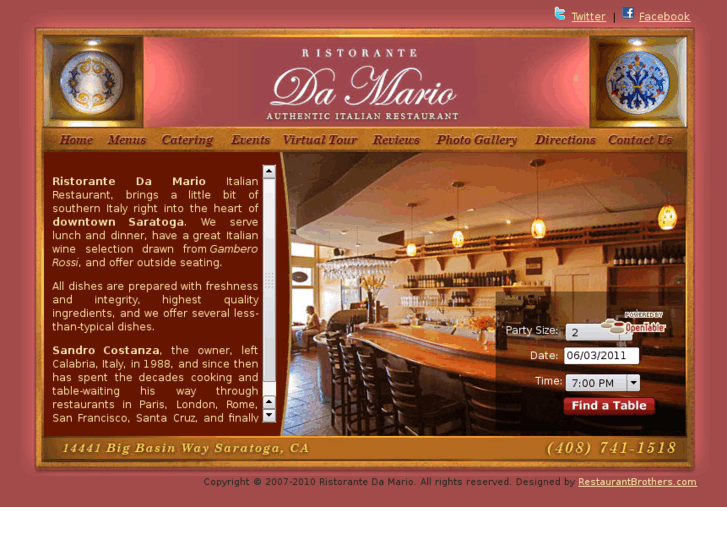 www.ristorantedamario.com