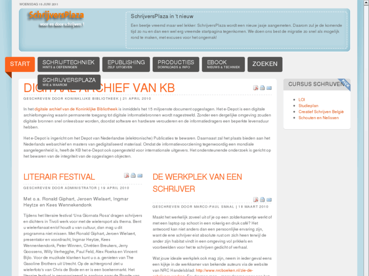 www.schrijversplaza.nl