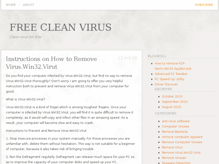 www.freecleanvirus.com