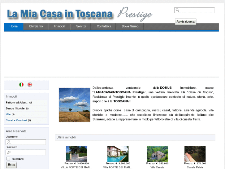 www.lamiacasaintoscanaprestige.it