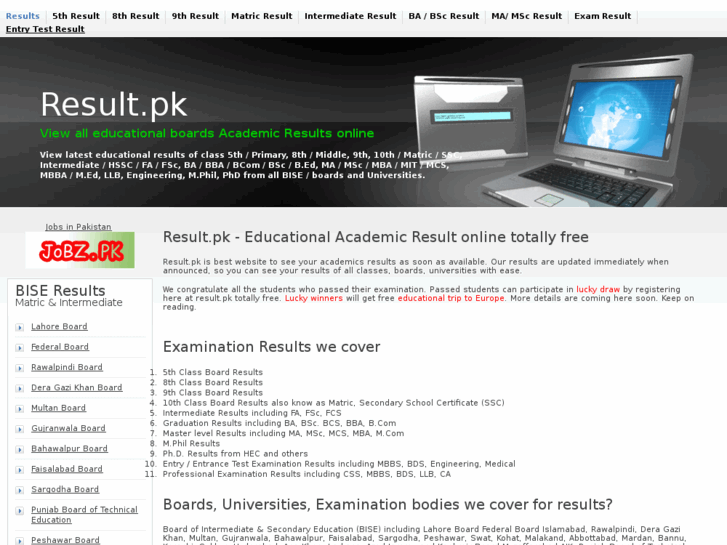 www.result.pk