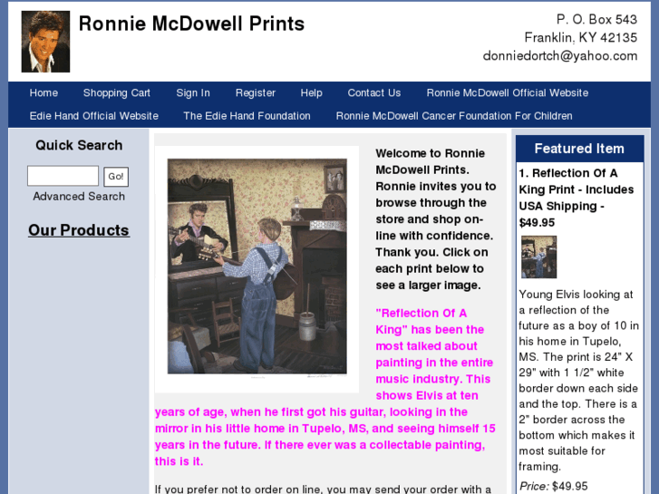 www.ronniemcdowellprints.com