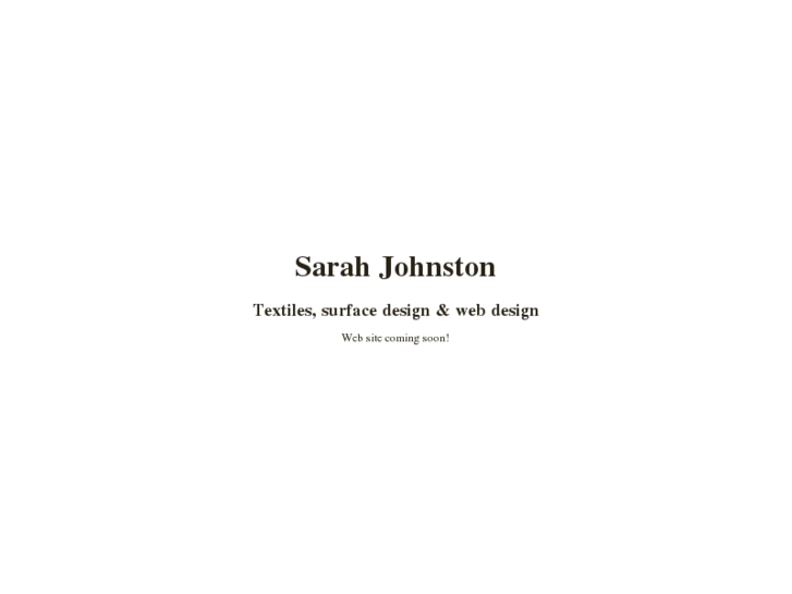 www.sarahjohnston.co.uk