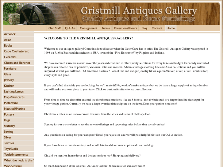 www.gristmillantiquegallery.com