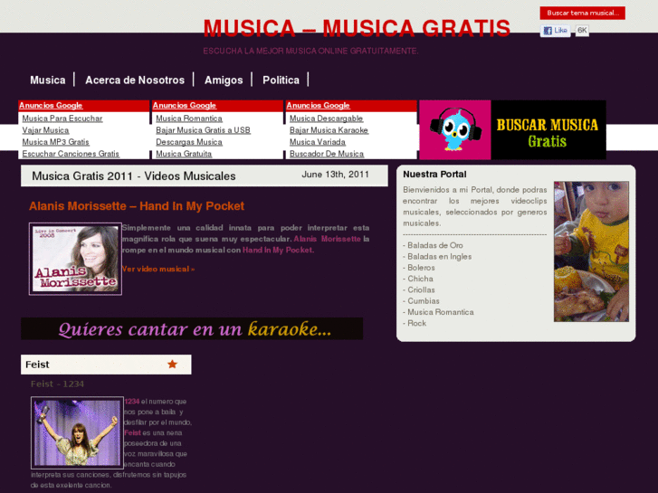 www.hoymusicagratis.com