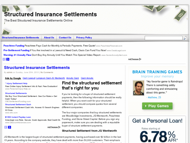 www.structuredinsurancesettlements.com