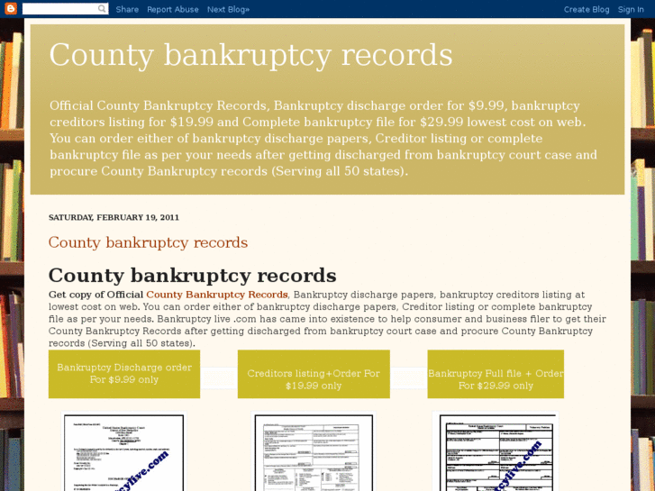 www.countybankruptcyrecords.com