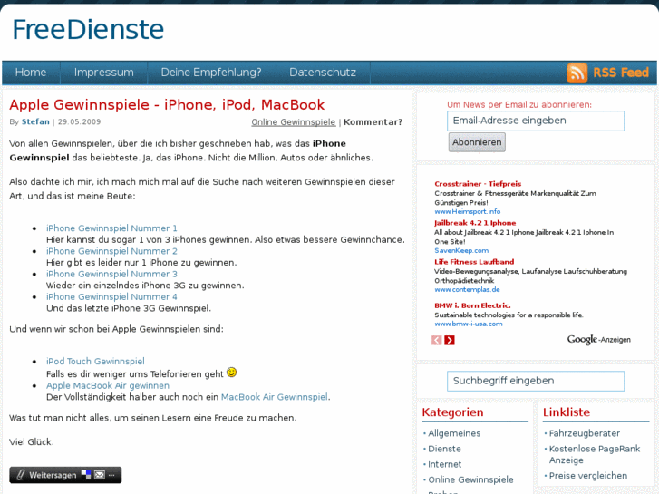 www.freedienste.de