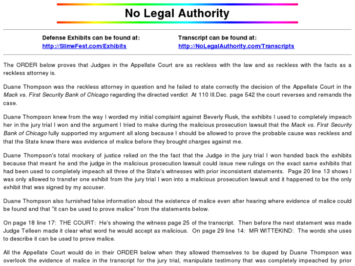 www.nolegalauthority.com