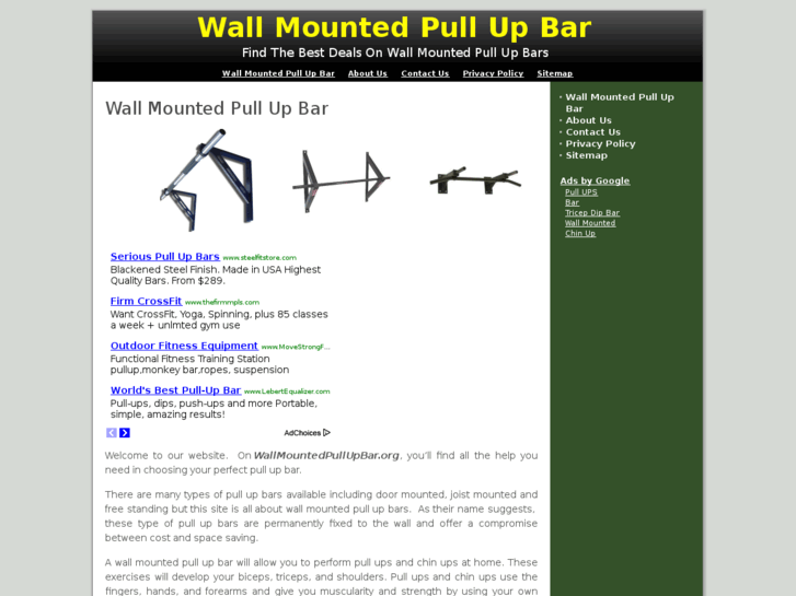 www.wallmountedpullupbar.org