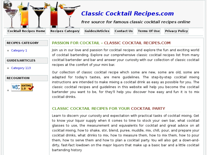 www.classiccocktailrecipes.com