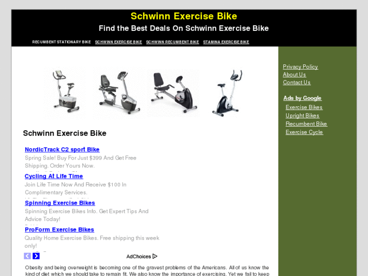 www.myschwinnexercisebike.com