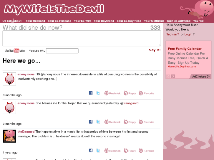 www.mywifeisthedevil.com
