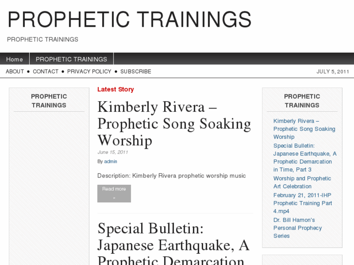 www.prophetictrainings.com