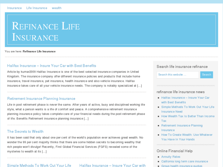 www.refinancelifeinsurance.net