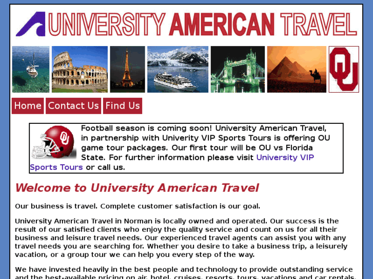 www.universityamericantravel.com