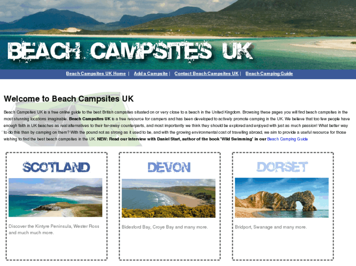 www.beachcampsitesuk.co.uk