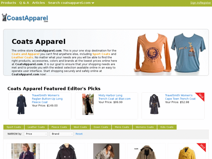 www.coatsapparel.com