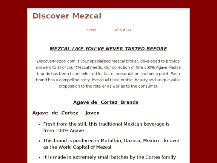 www.discovermezcal.com