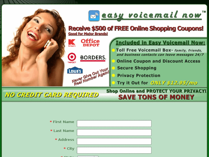 www.easyvoicemailnow.com