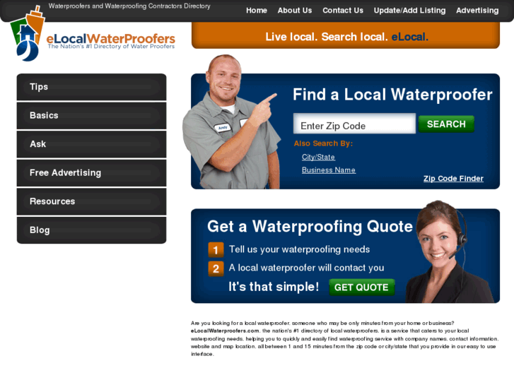 www.elocalwaterproofing.com