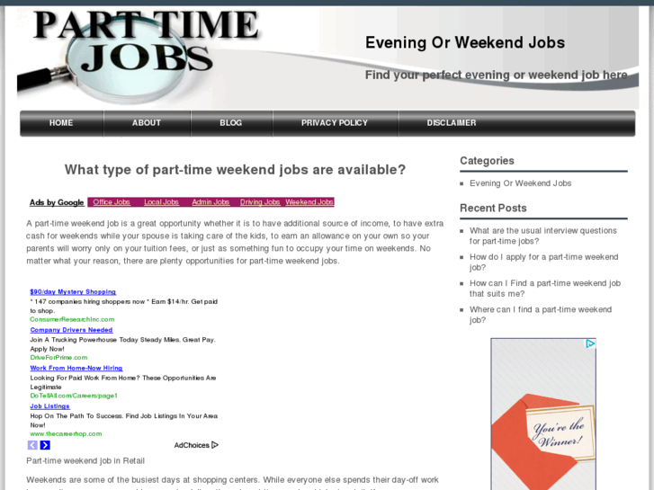 www.eveningorweekendjobs.com