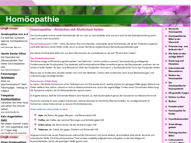 www.homoeopathie-homoeopathisch.de