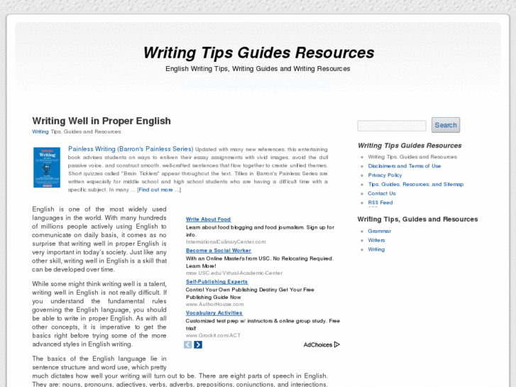 www.writingtipsguidesresources.net