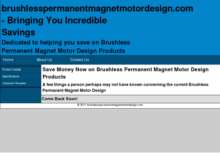 www.brushlesspermanentmagnetmotordesign.com