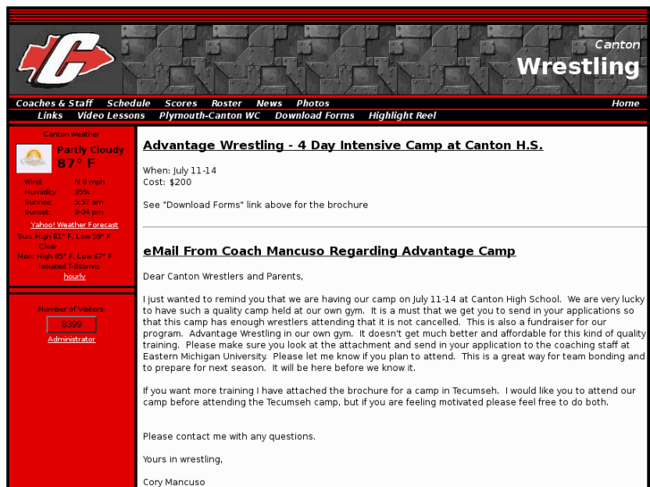 www.cantonchiefswrestling.com