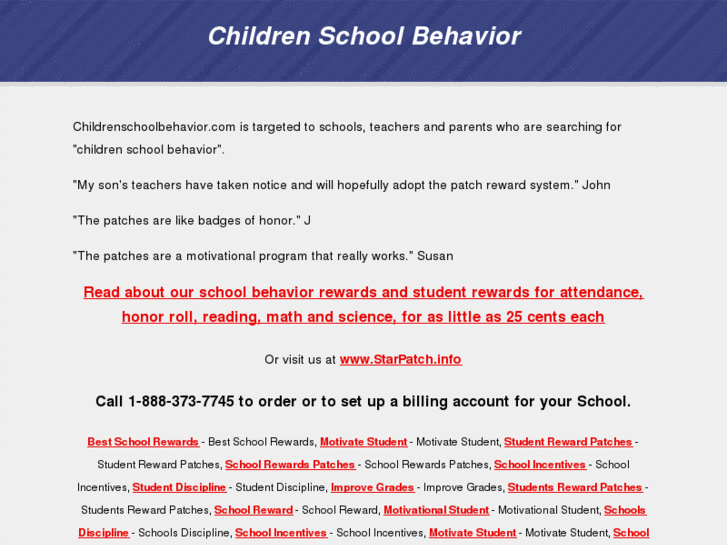 www.childrenschoolbehavior.com