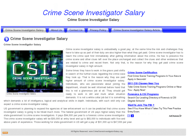 www.crimesceneinvestigatorsalary.org