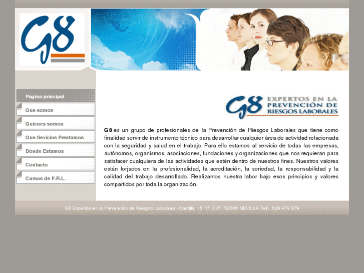 www.g8prevencionderiesgos.es