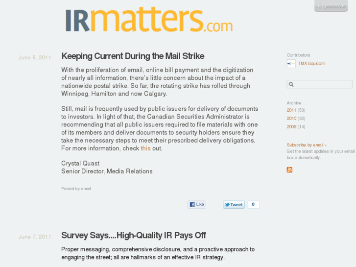 www.irmatters.com