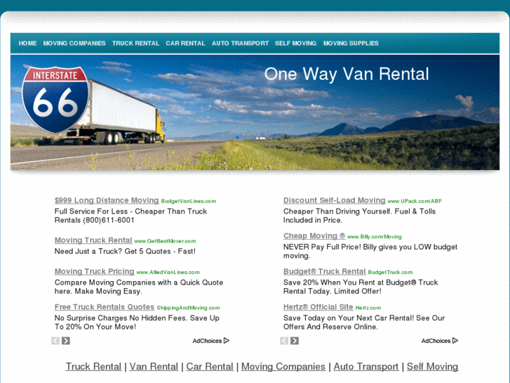 www.oneway-vanrental.com