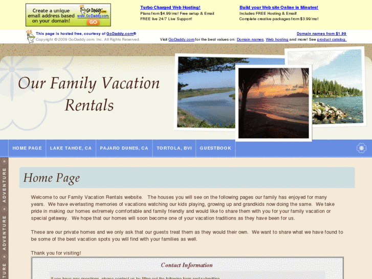 www.ourfamilyvacationrentals.com