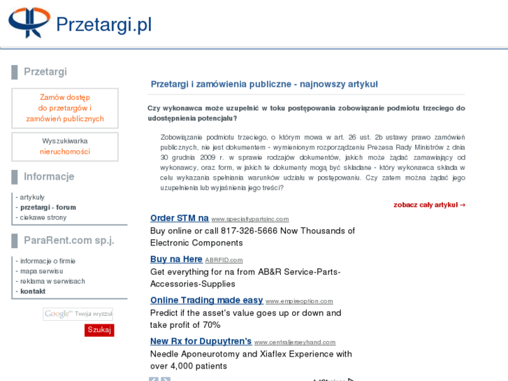 www.przetargi.pl