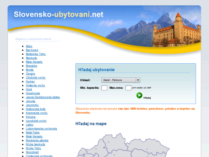 www.slovensko-ubytovani.net