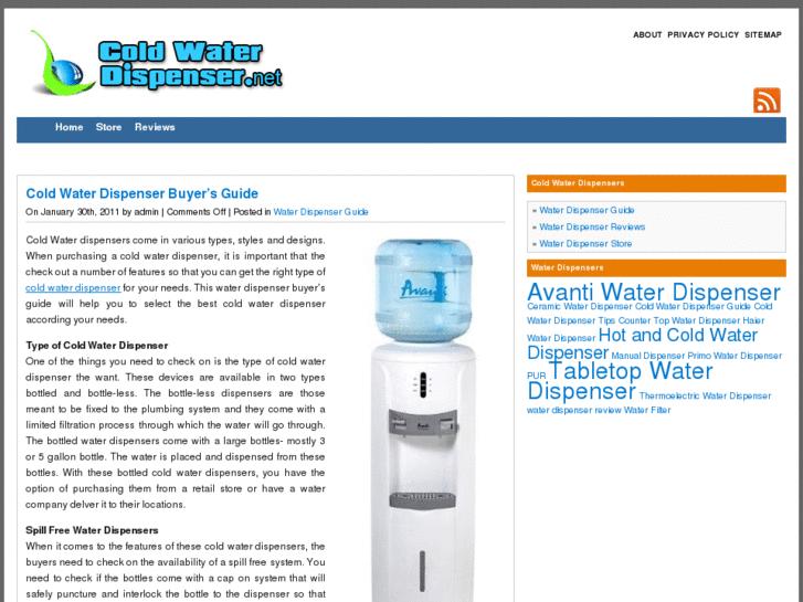 www.coldwaterdispenser.net