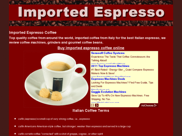 www.importedespresso.com