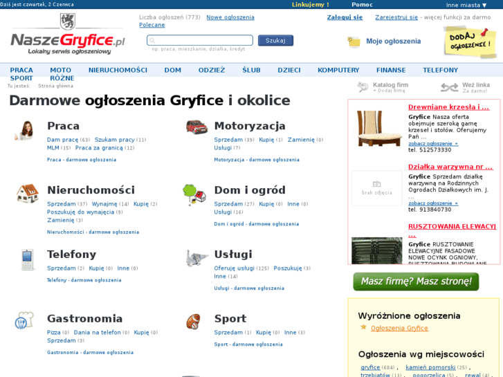 www.naszegryfice.pl