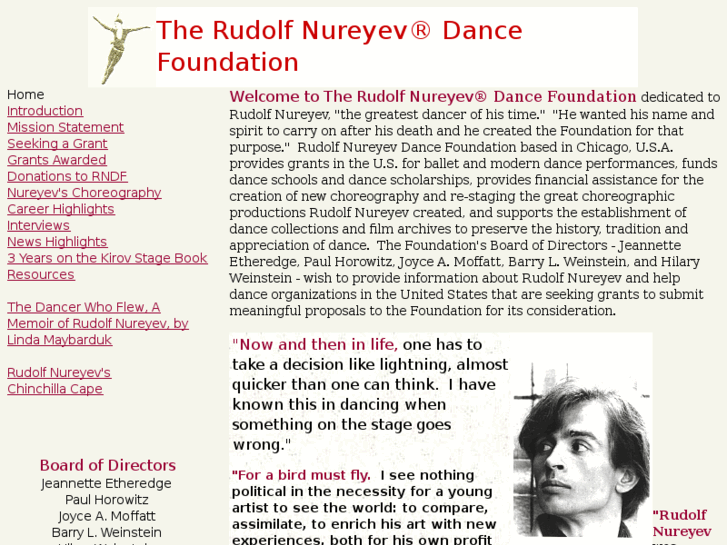 www.rudolfnureyevdancefoundation.org