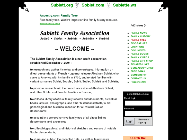 www.sublett.net